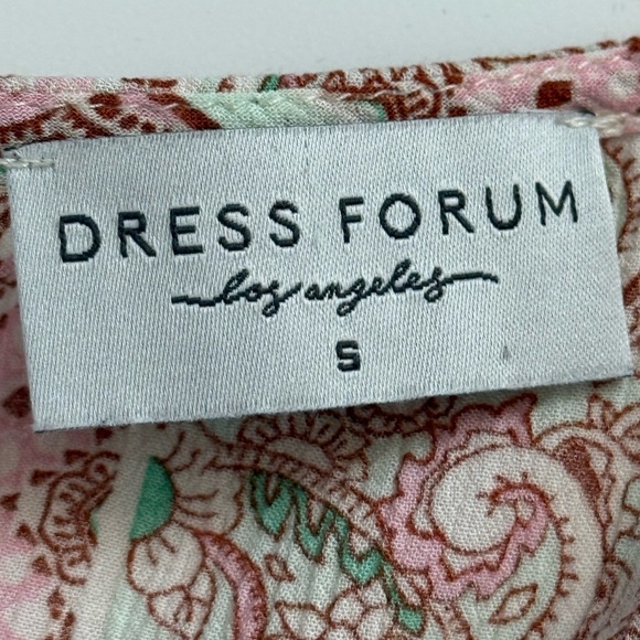 Dress Forum Los Angeles Paisley Print Romper With Tie Front | Small - Picture 5 of 5